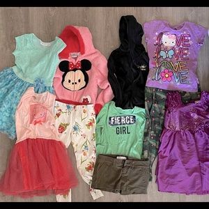 Girls sizes 6-8 lot (abercrombie, disney, juicy, zara, gap, hello kitty, and +